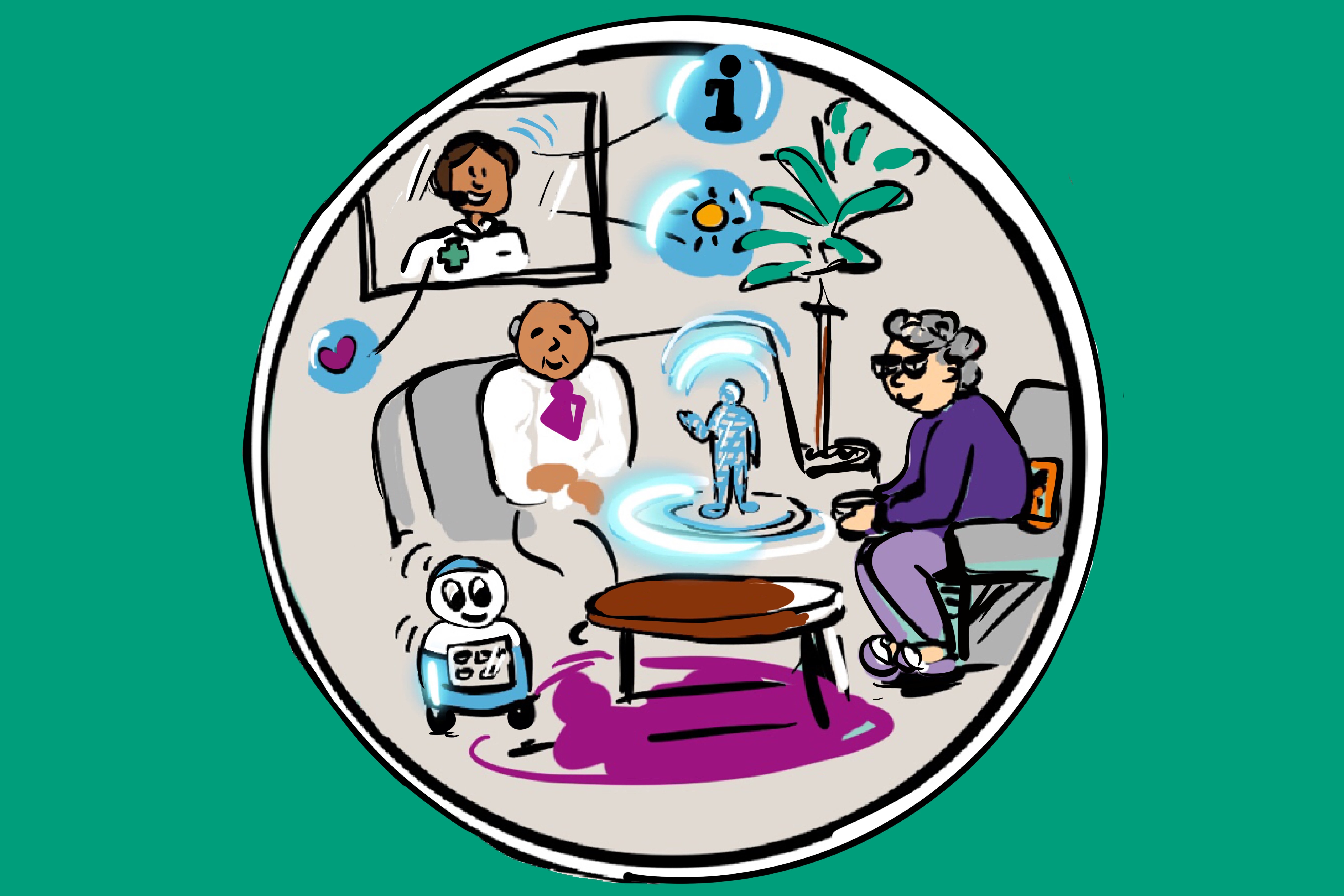 Samen Met Digitale Ondersteuning Beeld